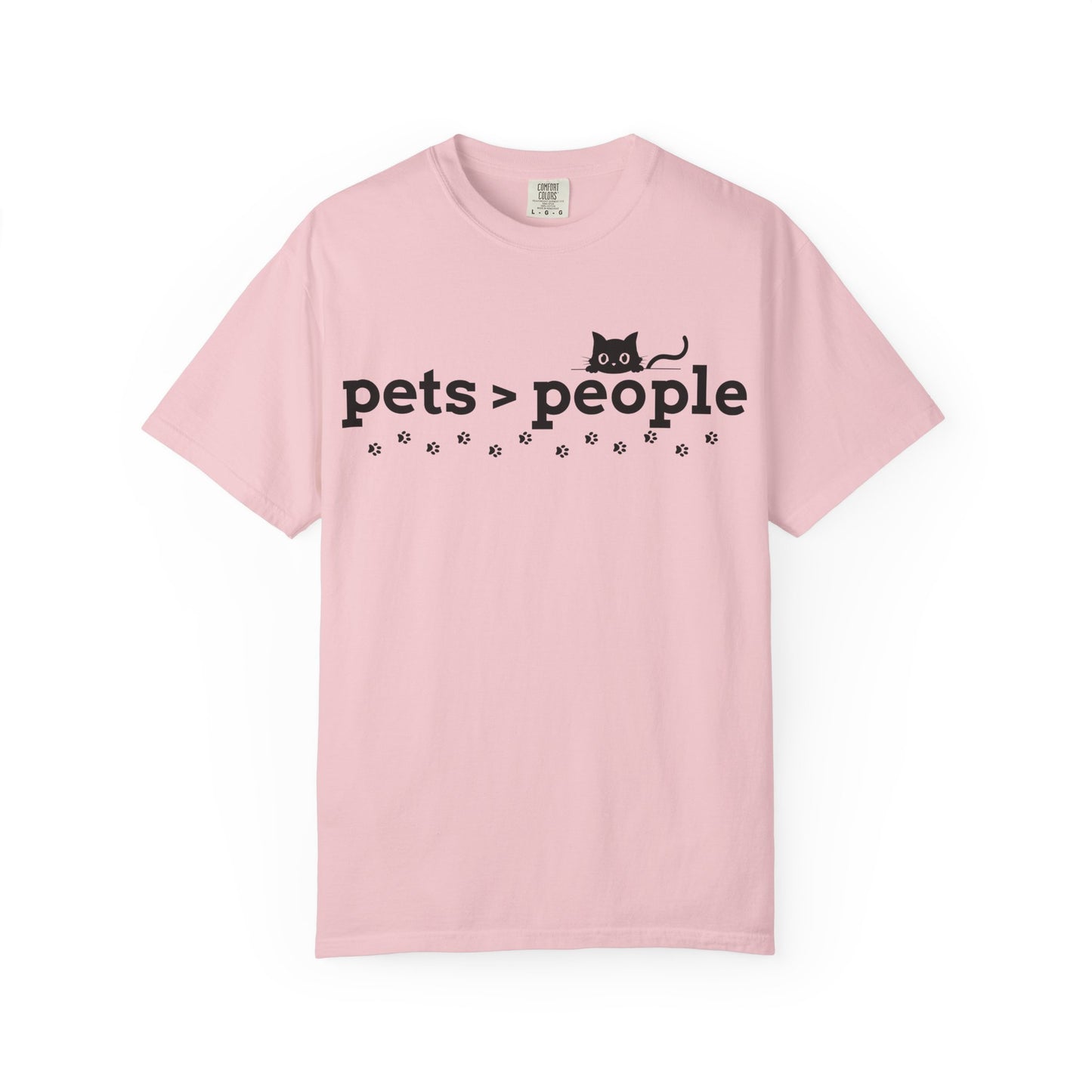 Pets > People T-Shirt (Cat Edition) – Funny Cat & Paw Love Tee