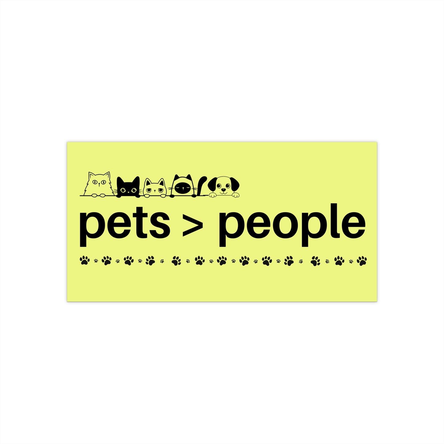 Funny Pets > People Bumper Stickers - Perfect for Pet Lovers